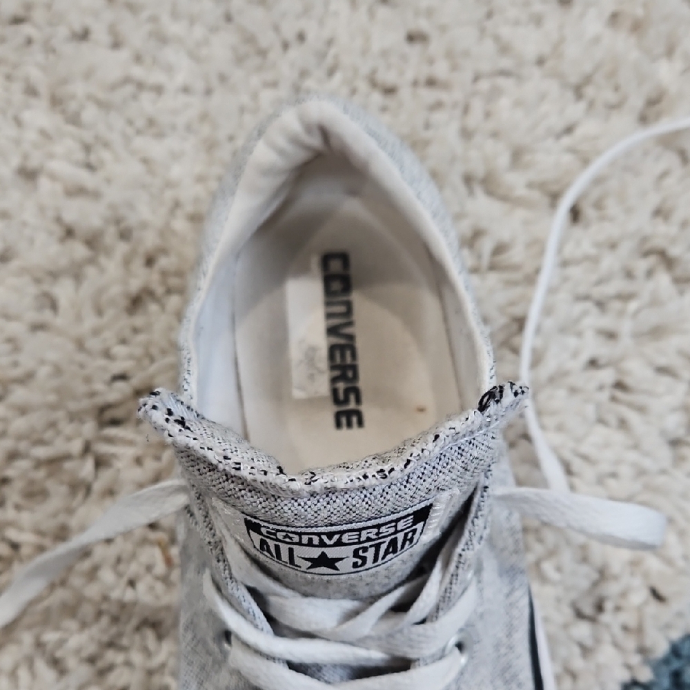 Casual Gray and White Women's Sneakers - Picture 8 of 14